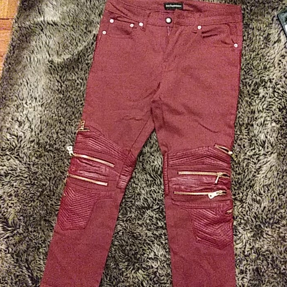Men's biker jeans